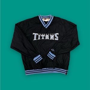Vintage Tennessee Titans Pullover Windbreaker Size Large